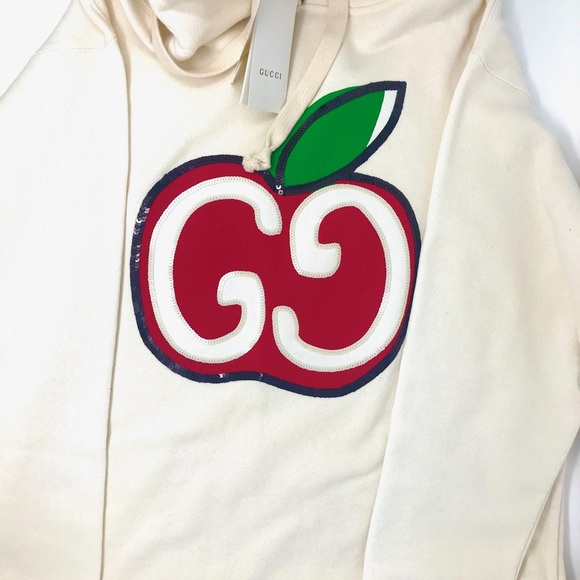 Brand New Gucci Hooded Dress with GG Apple Print - Picture 4 of 10